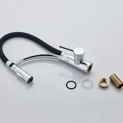 Kitchen faucet - Single Handle One Hole Electroplated Pull-out / Pull-down Vessel