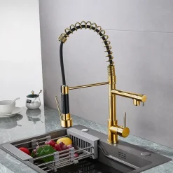 Kitchen faucet - Single Handle One Hole Electroplated Pull-out / Pull-down Deck Mounted Modern Contemporary Kitchen Taps
