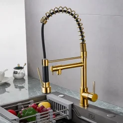 Kitchen faucet - Single Handle One Hole Electroplated Pull-out / Pull-down Deck Mounted Modern Contemporary Kitchen Taps