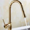 Kitchen Faucet - Single Handle One Hole Electroplated Pull-Out / ­Pull-Down / Tall / ­High Arc Free Standing Ordinary Kitchen Taps