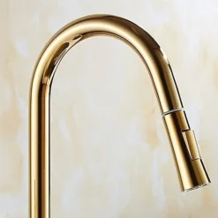 Kitchen Faucet - Single Handle One Hole Electroplated Pull-Out / Pull-Down / Tall / High Arc Free Standing Ordinary Kitchen Taps