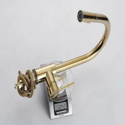 Kitchen Faucet - Single Handle One Hole Electroplated Pull-Out / Pull-Down / Tall / High Arc Free Standing Ordinary Kitchen Taps