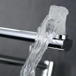 Kitchen faucet - Single Handle One Hole Chrome Pot Filler Wall Mounted Contemporary Kitchen Taps