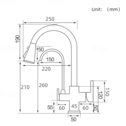 Kitchen faucet - Two Handles One Hole Electroplated / Painted Finishes Pull-out / Pull-down / Tall / High Arc / Purified water Centerset Modern Contemporary Kitchen Taps