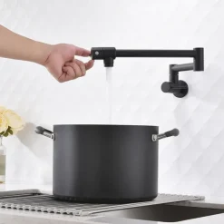 Kitchen faucet - Two Handles One Hole Electroplated Pot Filler Centerset Contemporary Kitchen Taps