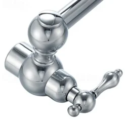 Kitchen faucet - Two Handles One Hole Chrome Pot Filler Wall Mounted Contemporary / Art Deco / Retro / Modern Kitchen Taps