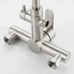 Kitchen Faucet with Bidet Single Handle Two Holes Stainless Steel Standard Spout Wall Mounted Modern Contemporary Kitchen Taps