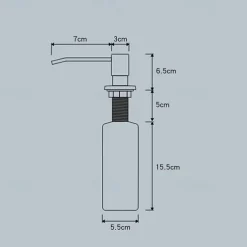 Kitchen Faucet with Pullout Spray and Soap Dispenser Sets Single Handle Two Holes Pull Out/Rotatable/Multifunction Standard Spout, Brass Tall-High Arc Deck Mounted Kitchen Faucet