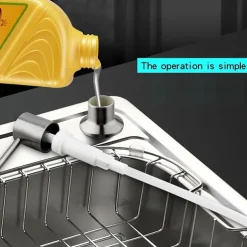 Kitchen Faucet with Pullout Spray and Soap Dispenser Sets Single Handle Two Holes Pull Out/Rotatable/Multifunction Standard Spout, Brass Tall-High Arc Deck Mounted Kitchen Faucet