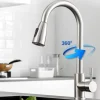 Kitchen Faucet with Pull-out Spray,Single Handle One Hole Stainless Steel Pull-out / Pull-down / Standard Spout / Tall / High Arc Centerset Minimalist / Modern Contemporary Kitchen Taps