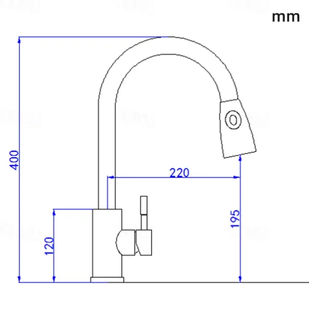 Kitchen Faucet with Pull-out Spray,Single Handle One Hole Stainless Steel Pull-out / Pull-down / Standard Spout / Tall / High Arc Centerset Minimalist / Modern Contemporary Kitchen Taps