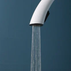 Kitchen Faucet with Pull-out Spray 360° Rotated Single Handle One Hole Minimalist Modern Contemporary Kitchen Taps