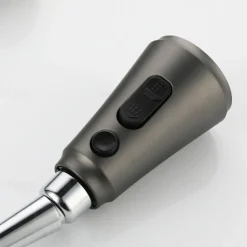 Kitchen Faucet with Sprayer,Pull-out 3-Function Button Design Single Handle One Hole Tall High Arc Modern Contemporary Kitchen Taps