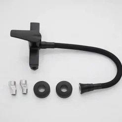 Kitchen Faucet,Brass Wall Mounted Single Handle Two Holes Bendable Rotatable Kitchen Taps