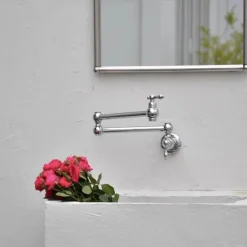 Kitchen Faucet,Kitchen Faucet,Wall Mounted Pot Filler,Brass Foldable Kitchen Tap