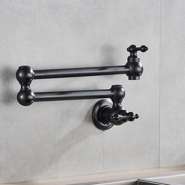 Kitchen Faucet,Kitchen Faucet,Wall Mounted Pot Filler,Brass Foldable Kitchen Tap