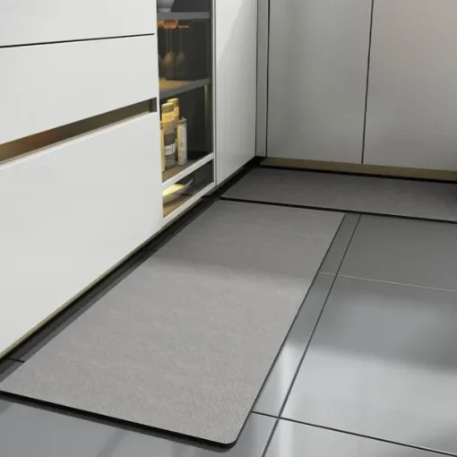 Kitchen Floor Mat Anti-Skid And Oil-Proof Wipe-Free Household Water-Absorbing Oil-Absorbing Floor Mat Waterproof And Oil-Proof Carpet Anti-Dirty Mat