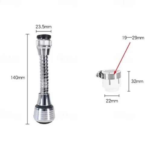 Kitchen Gadgets Faucet Aerator 2 Modes 360 Degree Adjustable Water Filter Diffuser Water Saving Nozzle Faucet Connector Shower
