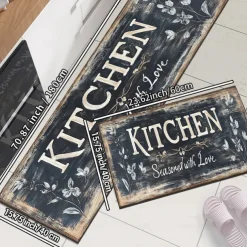 Kitchen Mat Area Rug Non-Slip Oil Proof Floor Mat Livingroom Rug Indoor Outdoor Mat Bedroom Decor Bathroom Mat Entrance Rug Door Mat