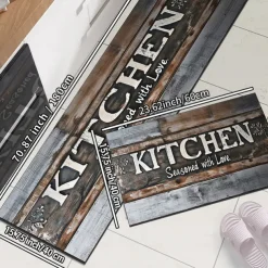 Kitchen Mat Area Rug Non-Slip Oil Proof Floor Mat Livingroom Rug Indoor Outdoor Mat Bedroom Decor Bathroom Mat Entrance Rug Door Mat