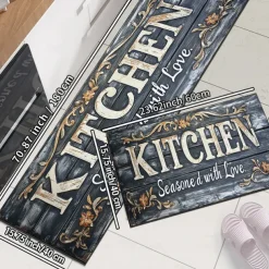 Kitchen Mat Area Rug Non-Slip Oil Proof Floor Mat Livingroom Rug Indoor Outdoor Mat Bedroom Decor Bathroom Mat Entrance Rug Door Mat