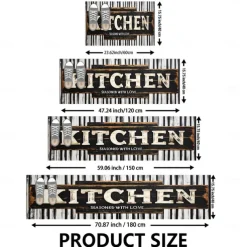 Kitchen Mat Area Rug Non-Slip Oil Proof Floor Mat Livingroom Rug Indoor Outdoor Mat Bedroom Decor Bathroom Mat Entrance Rug Door Mat