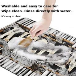 Kitchen Mat Area Rug Non-Slip Oil Proof Floor Mat Livingroom Rug Indoor Outdoor Mat Bedroom Decor Bathroom Mat Entrance Rug Door Mat