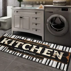 Kitchen Mat Area Rug Non-Slip Oil Proof Floor Mat Livingroom Rug Indoor Outdoor Mat Bedroom Decor Bathroom Mat Entrance Rug Door Mat
