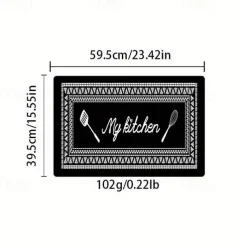 Kitchen Mat Geometric Non-Slip Oil Proof Rug Indoor Outdoor Mat Bedroom Decor Bathroom Mat Entrance Rug Door Mat