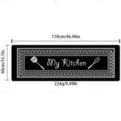 Kitchen Mat Geometric Non-Slip Oil Proof Rug Indoor Outdoor Mat Bedroom Decor Bathroom Mat Entrance Rug Door Mat