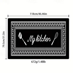 Kitchen Mat Geometric Non-Slip Oil Proof Rug Indoor Outdoor Mat Bedroom Decor Bathroom Mat Entrance Rug Door Mat