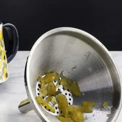 Kitchen Oil Liquid Funnel Stainless Steel Canning Funnel with Detachable Filter Wide Mouth Funnel Kitchen Specialty Tool