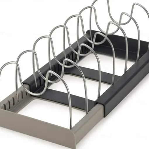 Kitchen Organizer Rack, Countertop Expandable Lid Holder, Kitchenware Storage Rack, Drainage Dish Rack, Expandable Drawer Organizer
