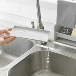 Kitchen Rag Racks Holders Dish Cloth Drain Washbasin Organizer Sponge Soap Rack Multi-function Storage Kitchen Bathroom Tools