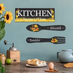 Kitchen Restaurant Sign Wall Decoration Wooden Sign Door Sign Home Decoration Gift