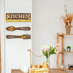 Kitchen Restaurant Sign Wall Decoration Wooden Sign Door Sign Home Decoration Gift