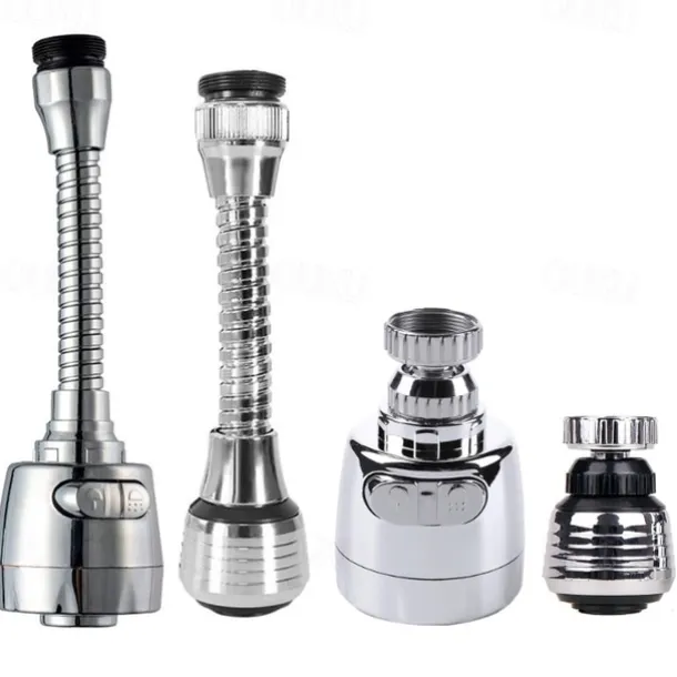 Kitchen Sink Faucet Sprayer Water Saving Aerator 360 Degrees Rotatable Bubbler Filter Free To Bend Nozzle Flexible Tap