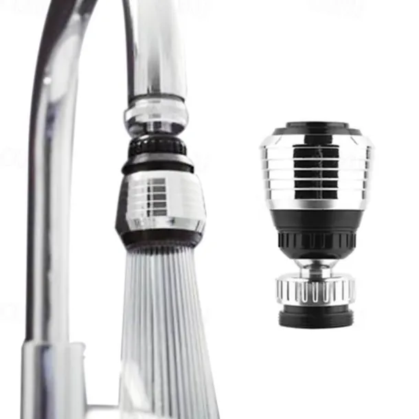 Kitchen Sink Faucet Sprayer Water Saving Aerator 360 Degrees Rotatable Bubbler Filter Free To Bend Nozzle Flexible Tap