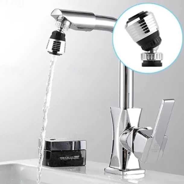 Kitchen Sink Faucet Sprayer Water Saving Aerator 360 Degrees Rotatable Bubbler Filter Free To Bend Nozzle Flexible Tap