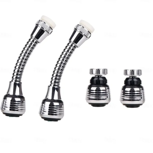 Kitchen Sink Faucet Sprayer Water Saving Aerator 360 Degrees Rotatable Bubbler Filter Free To Bend Nozzle Flexible Tap