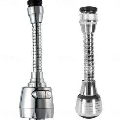Kitchen Sink Faucet Sprayer Water Saving Aerator 360 Degrees Rotatable Bubbler Filter Free To Bend Nozzle Flexible Tap