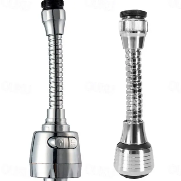 Kitchen Sink Faucet Sprayer Water Saving Aerator 360 Degrees Rotatable Bubbler Filter Free To Bend Nozzle Flexible Tap