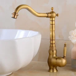 Kitchen Taps Sink Mixer Vessel Faucet, Single Handle with Cold and Hot Hose