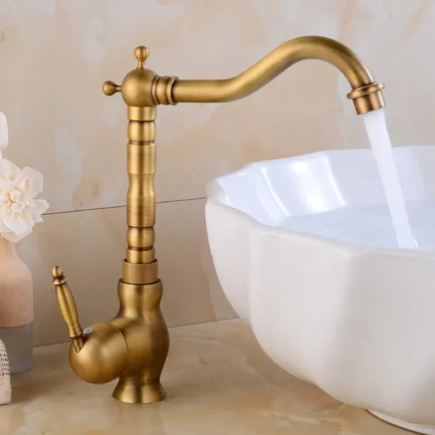 Kitchen Taps Sink Mixer Vessel Faucet, Single Handle with Cold and Hot Hose