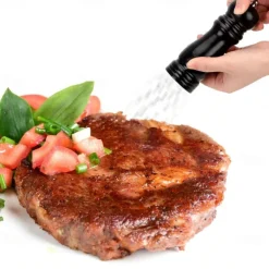 Kitchen Wooden Pepper Salt Mill Shaker Pepper Grinder Gadget Cooking Meat Restaurants Hand Movement Manual Pepper Mills