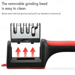 Knife Sharpener 4 Stages Professional Kitchen Sharpening Stone Grinder Knives Whetstone Tungsten Diamond Ceramic Sharpener Tool