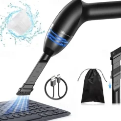 4.3Kpa Keyboard Vacuum Cleaner Mini, Handheld Computer Vacuum Cordless for Car Laptop Sewing Machine Portable Keyboard Vac USB Desk Crumbs Dust Cleaners