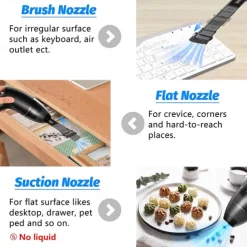 4.3Kpa Keyboard Vacuum Cleaner Mini, Handheld Computer Vacuum Cordless for Car Laptop Sewing Machine Portable Keyboard Vac USB Desk Crumbs Dust Cleaners