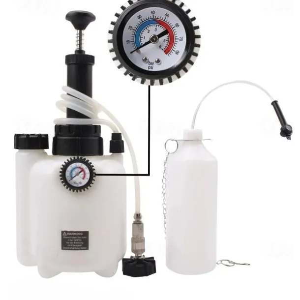 3L Brake Bleeder Car Brake Bleeder Brake Fluid Changer With 1L Suction Container For E20 (45mm)