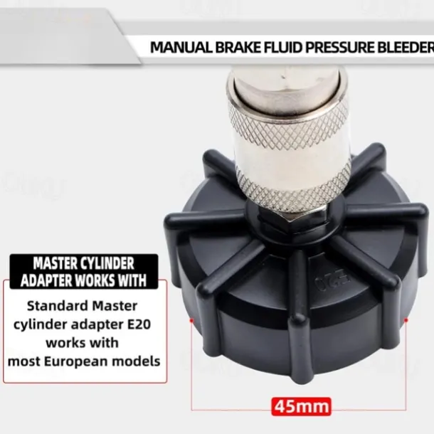 3L Brake Bleeder Car Brake Bleeder Brake Fluid Changer With 1L Suction Container For E20 (45mm)